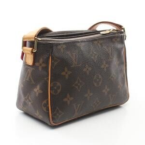 Louis Vuitton Viva Cite Monogram Shoulder Bag Canvas Leather Brown